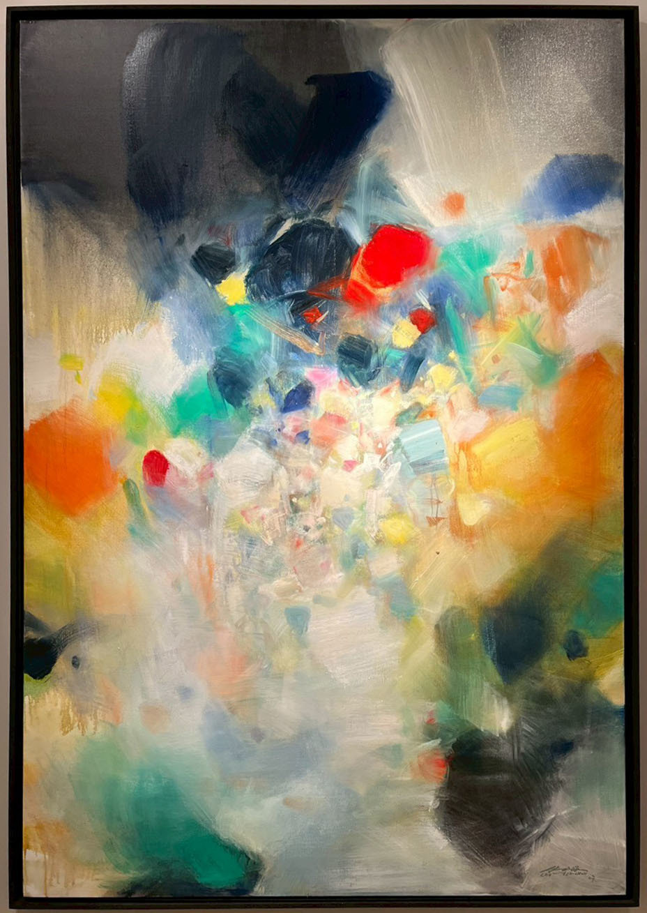 朱德群 Chu Teh-Chun / 上升移動 Mouvement Ascendant / 2007 / 油彩、畫布 / 194.7x130cm 朱德群 Chu Teh-Chun / 上升移動 Mouvement Ascendant / 2007 / 油彩、畫布 / 194.7x130cm