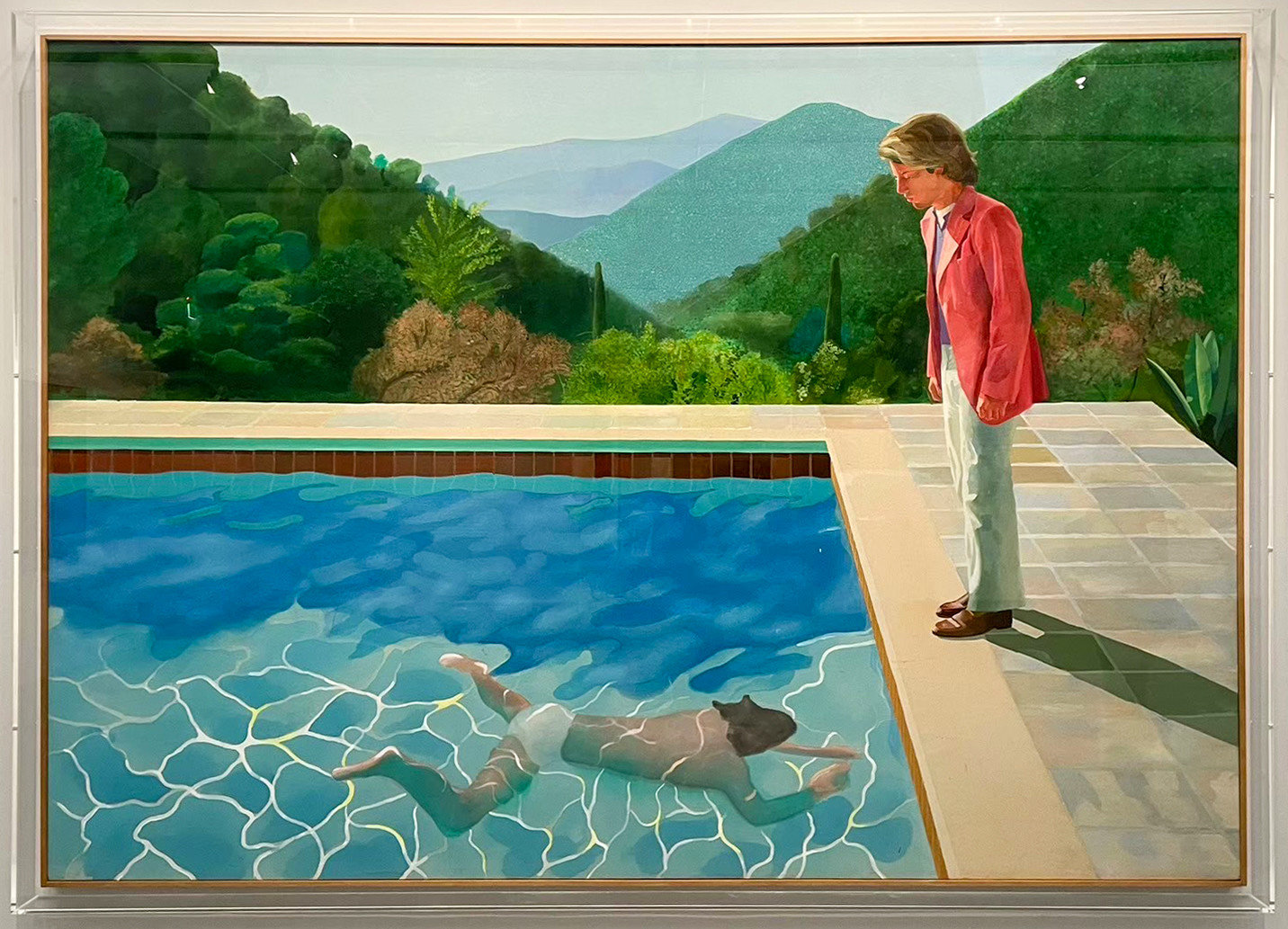 高雄美術館_國巨基金會收藏展覽_Portrait of an Artist (Pool with Two Figures)_David Hockney_1972_Acrylic on canvas
