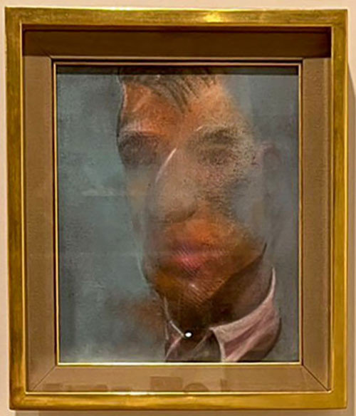 Self Portrait_法蘭西斯．培根 Francis Bacon_35.5x30.5cm_油彩、畫布_1980