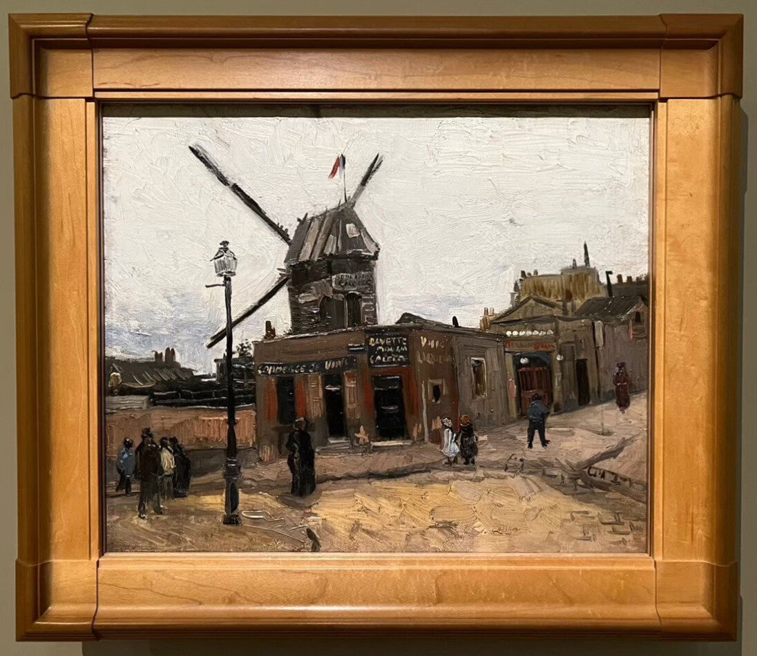 富邦美術館_梵谷展覽_煎餅磨坊 Moulin de la Galette / 38.4x46cm / 油彩、畫布 / 1886年10月中旬
