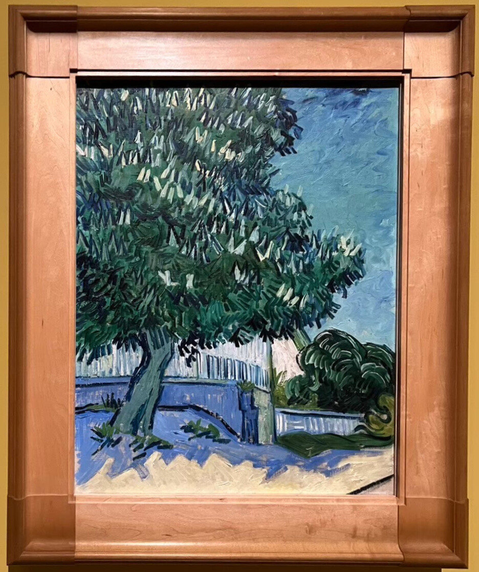 富邦美術館_梵谷展覽_盛開的栗樹 / 63.3x49.8cm / 油彩、畫布 / 1890年5月22-23日