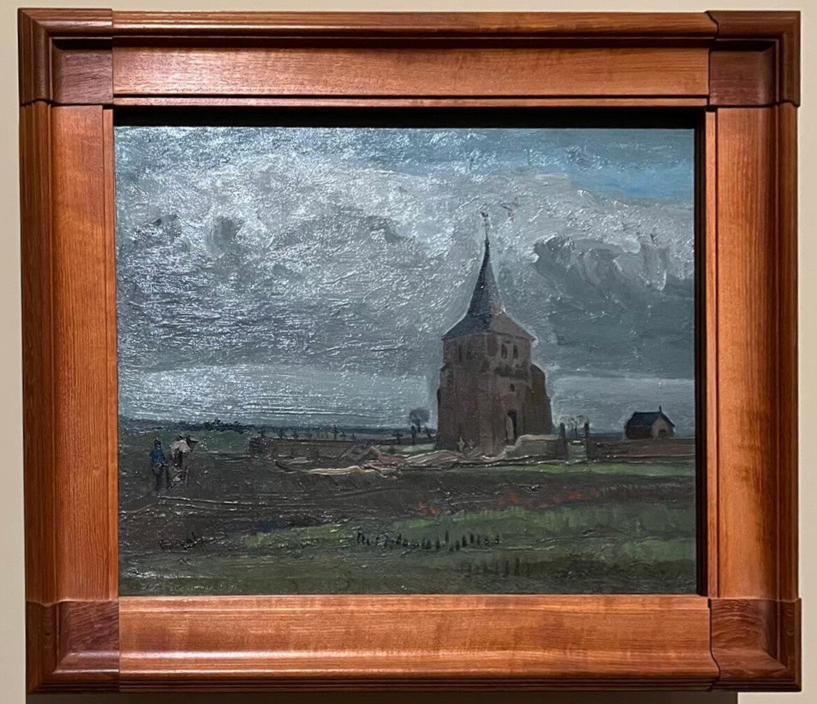 富邦美術館_梵谷展覽_努南的舊塔樓 The Old Tower at Nuenen / 36x44.3cm / 油彩、畫布 / 1884年2-3月