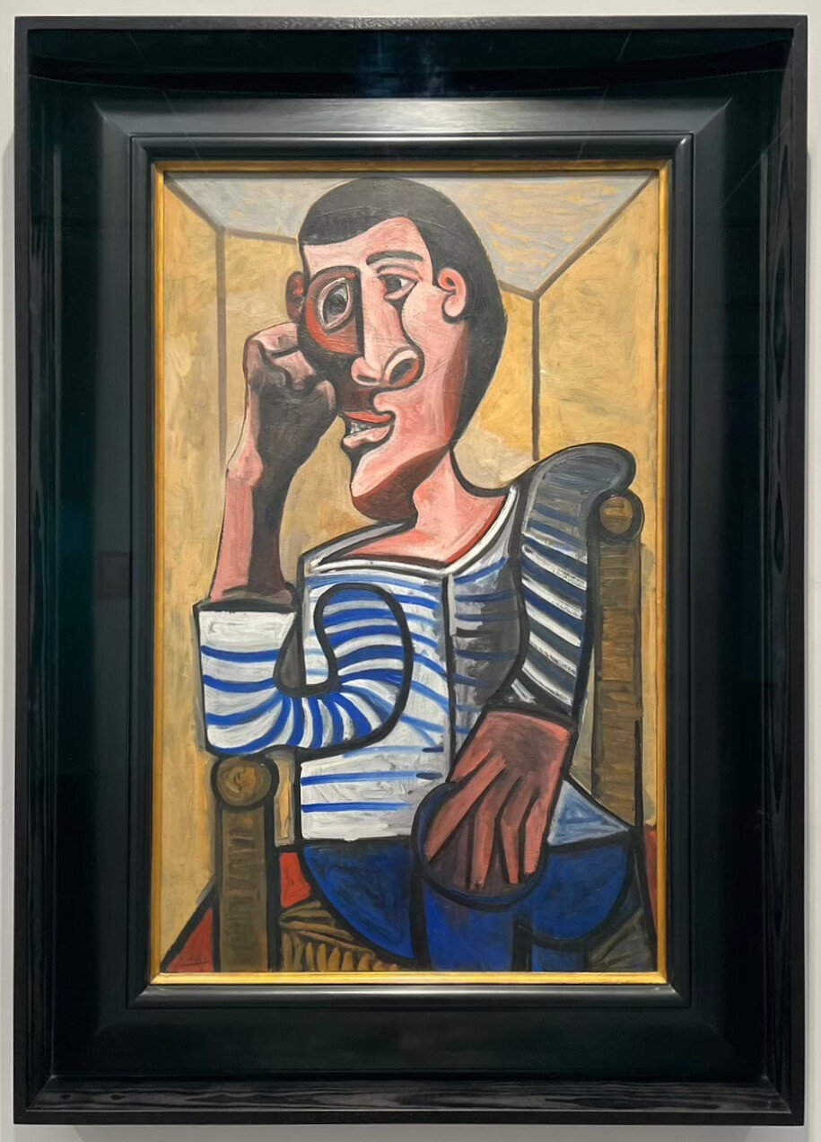 巴勃羅．畢卡索 Pablo Picasso  水手 Le MarinThe Sailor  油彩、畫布  1943