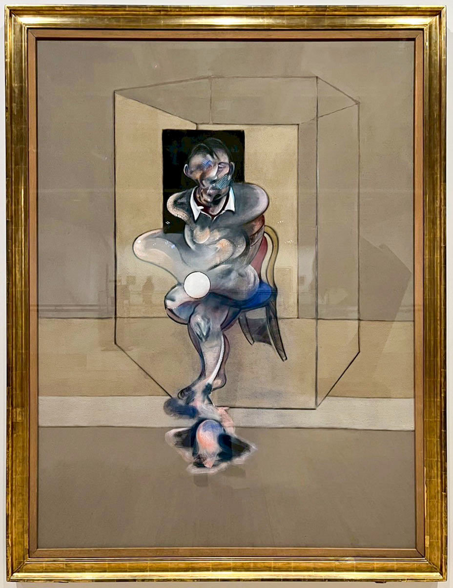 Study for self-portrait_法蘭西斯・培根 Francis Bacon_198x147.5cm_油彩、粉彩、畫布_1976