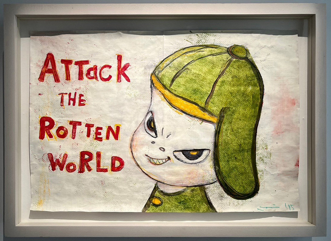 2024佳士得秋拍台北預展_奈良美智_攻擊這崩壞的世界 Attack the Rotten World