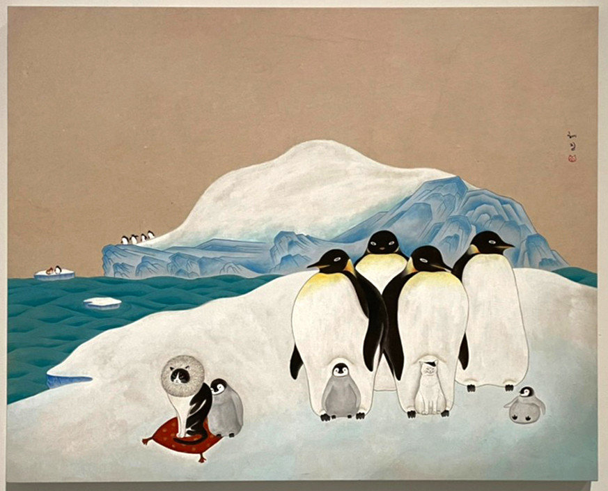 臺南市美術館《漫遊韓國當代藝術》：惠眞 Hye Jin / 南極 Antarctica / 顏料、韓紙 / 67x83cm